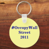 #OccupyWallStreetキーチェーン キーホルダー (正面)