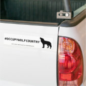 #OCCUPYWOLFCOUNTRY バンパーステッカー (トラック上)