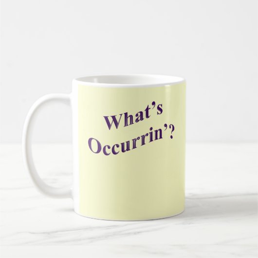 Occurrin'?はである何 コーヒーマグカップ (左)