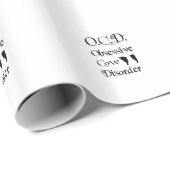 OCDおもしろい強迫性牛ユーモアのある病の腹帯 ラッピングペーパー (ロールコーナー)