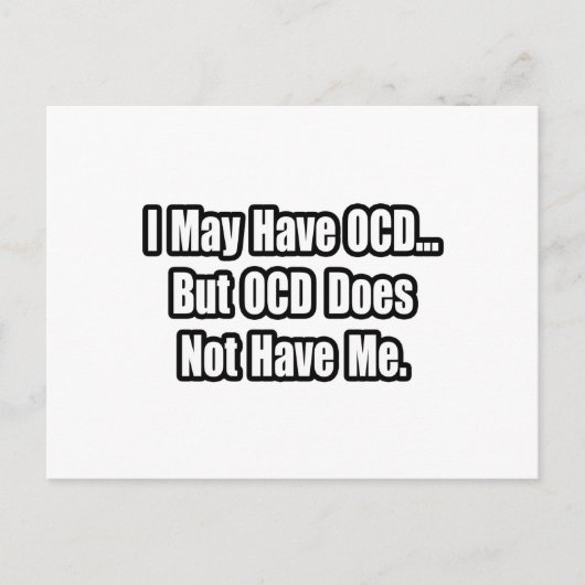 OCDがあるかもしれないけど… ポストカード (正面)