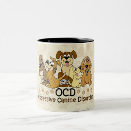 OCDの執拗な犬の無秩序 ツートーンマグカップ