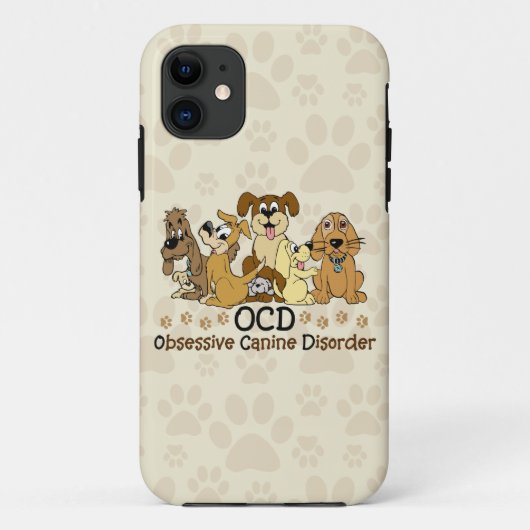 OCDの執拗な犬の無秩序 Case-Mate iPhoneケース (裏面)