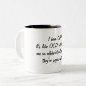 OCDアルファベット順に ツートーンマグカップ (正面左)