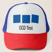 OCDテスト。オcdか？なぜ私の帽子を見つめるの？ キャップ (正面)