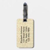 OCDパーソナライズな執拗な猫の無秩序 ラゲッジタグ (裏面縦)