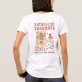 OCD啓発 レトロかわいい「強迫性障害をスイッチオフ」  Tシャツ (裏面)