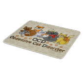 OCD執拗な猫の無秩序 カッティングボード (角)