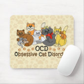 OCD執拗な猫の無秩序 マウスパッド (マウス)