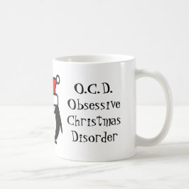 OCD強迫性おもしろいクリスマス障害コーヒーマグ コーヒーマグカップ
