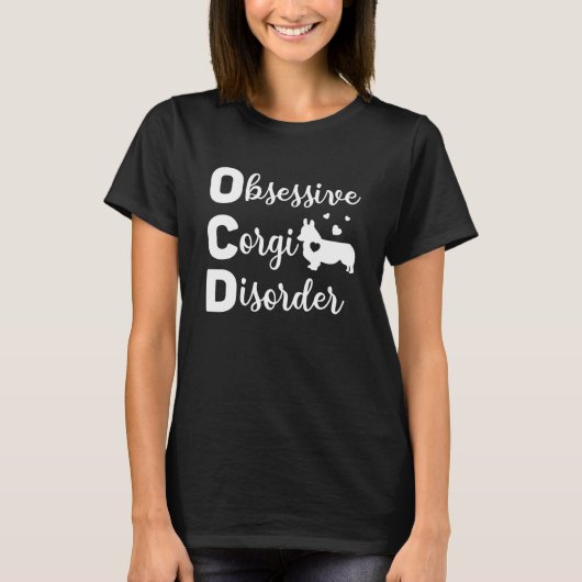 Ocd強迫性コルギ障害ドッグマオーナー Tシャツ (正面)