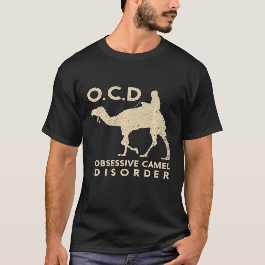 Ocd強迫性ラクダ障害砂漠の動物 Tシャツ (正面)