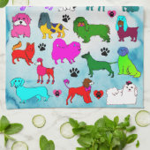 OCD強迫性犬病キッチンタオル キッチンタオル (折り畳み)