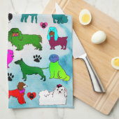 OCD強迫性犬病キッチンタオル キッチンタオル (四つ折り)