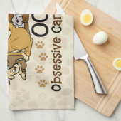 OCD強迫性犬病 キッチンタオル (四つ折り)