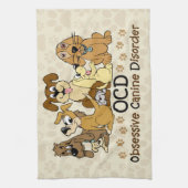 OCD強迫性犬病 キッチンタオル (縦)