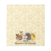 OCD強迫性猫障害 ノートパッド (正面)