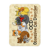 OCD強迫性猫障害 マグネット (縦)