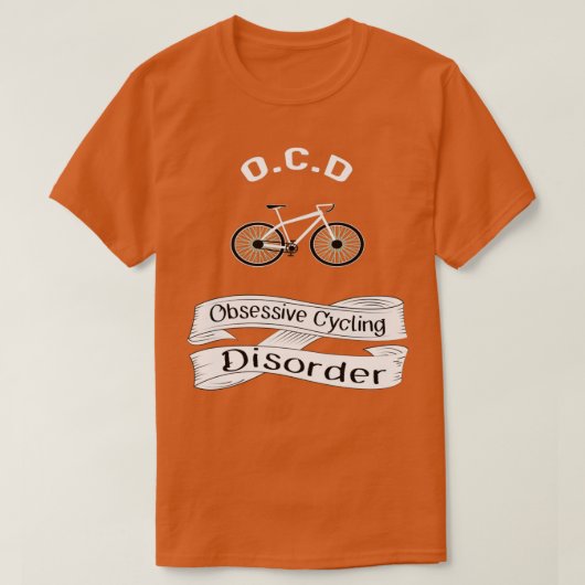 OCD強迫性異常サイクリング障害 Tシャツ (デザイン正面)