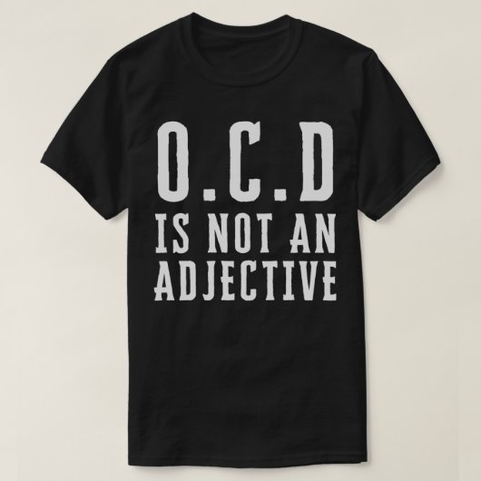 OCD強迫性障害認識度6 Tシャツ (デザイン正面)