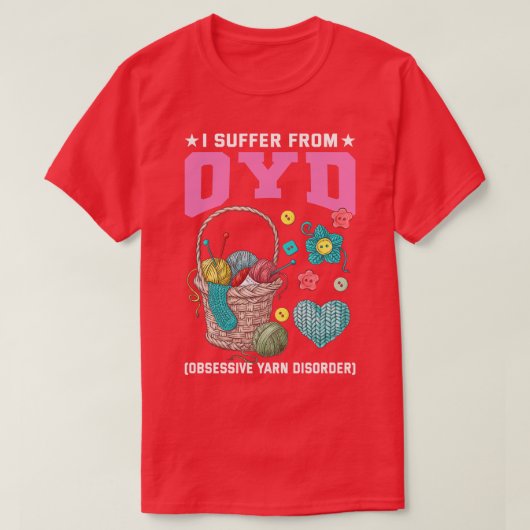 OCD強迫糸障害に悩む Tシャツ (デザイン正面)