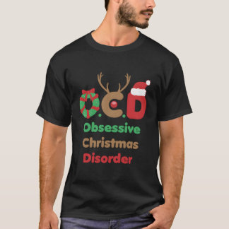 Ocd強迫障害パーティーギフトクリスマスデザイン Tシャツ