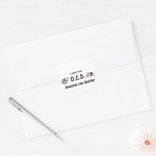OCD牛 スクエアシール (封筒)