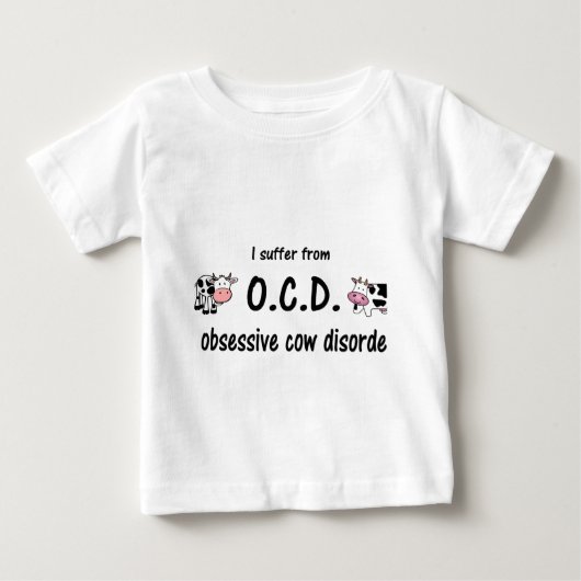 OCD牛 ベビーTシャツ (正面)