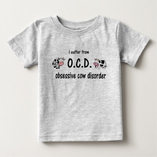 OCD牛 ベビーTシャツ (正面)