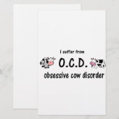 OCD牛 便箋 (正面/裏面)