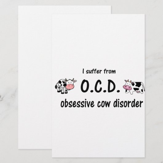 OCD牛 便箋 (正面/裏面)