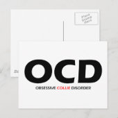 OCD -執拗なコリーの無秩序 ポストカード (正面/裏面)