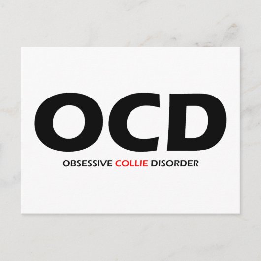 OCD -執拗なコリーの無秩序 ポストカード (正面)