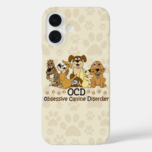 OCD 強迫性イヌ症候群 Case-Mate iPhoneケース (裏面)
