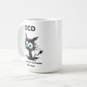 OCD（強迫性カフェイン障害） コーヒーマグカップ (正面左)
