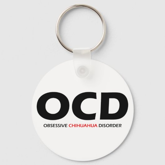 OCD – 強迫性チワワ病 キーホルダー (正面)