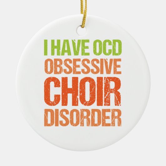 OCD – 強迫性合唱障害 セラミックオーナメント (正面)