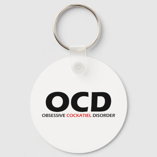 OCD – 強迫性尾骨疾患 キーホルダー (正面)