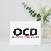 OCD – 強迫性尾骨疾患 ポストカード (スタンド正面)