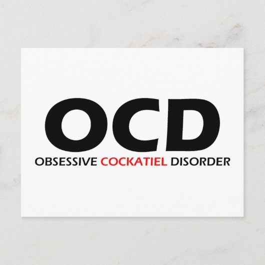 OCD – 強迫性尾骨疾患 ポストカード (正面)