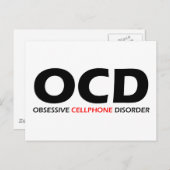 OCD – 強迫性携帯電話障害 ポストカード (正面/裏面)