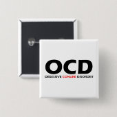 OCD – 強迫性昏睡 缶バッジ (正面&裏面)