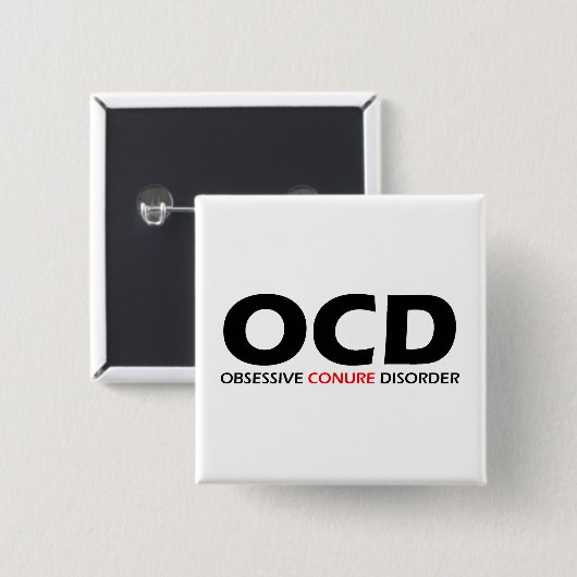 OCD – 強迫性昏睡 缶バッジ (正面&裏面)