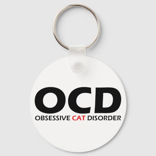 OCD – 強迫性猫障害 キーホルダー (正面)