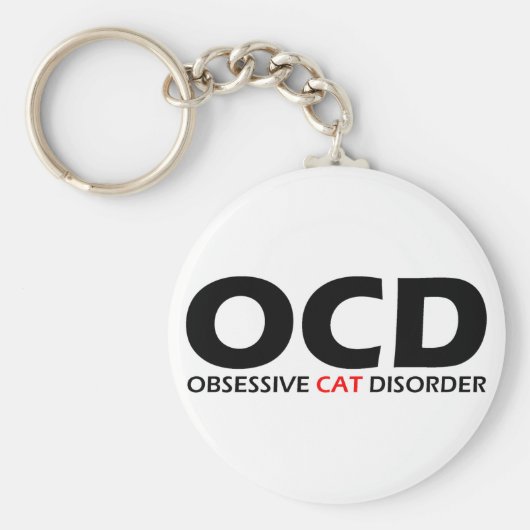 OCD – 強迫性猫障害 キーホルダー (正面)