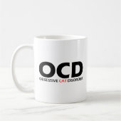 OCD – 強迫性猫障害 コーヒーマグカップ (左)