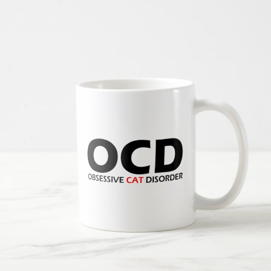 OCD – 強迫性猫障害 コーヒーマグカップ (右)