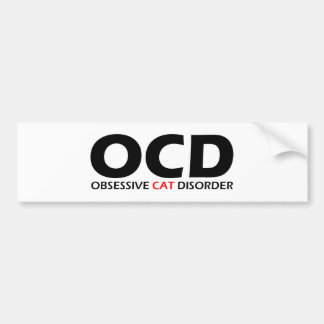 OCD – 強迫性猫障害 バンパーステッカー