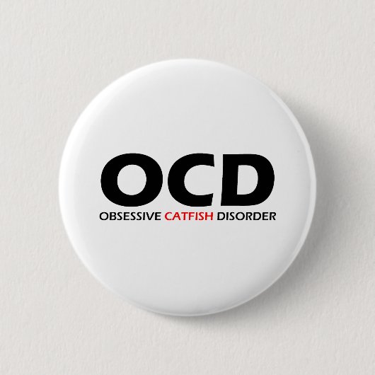 OCD – 強迫性白内障 缶バッジ (正面)
