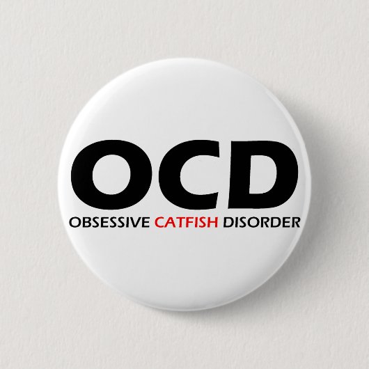 OCD – 強迫性白内障 缶バッジ (正面)